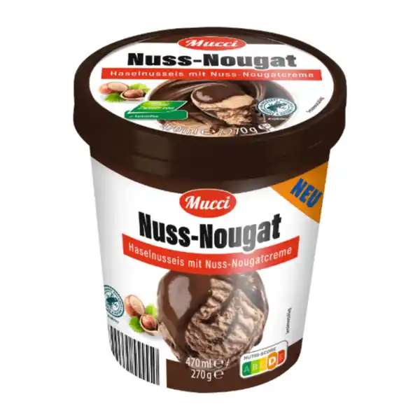 Bild 1 von MUCCI Nuss-Nougat-Eis 470ml