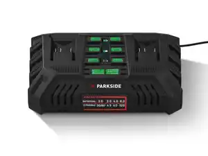 PARKSIDE® 20 V Akku-Doppelladegerät »PDSLG 20 B2«, 2 x 4,5 A