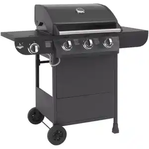 El Fuego Gasgrill 'Columbus' schwarz 107,5 x 117,5 x 58,5 cm