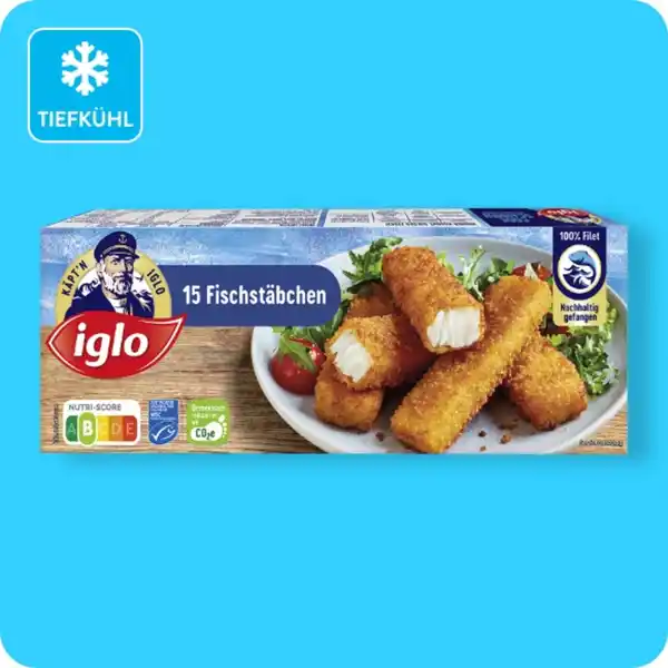 Bild 1 von IGLO Fischstäbchen