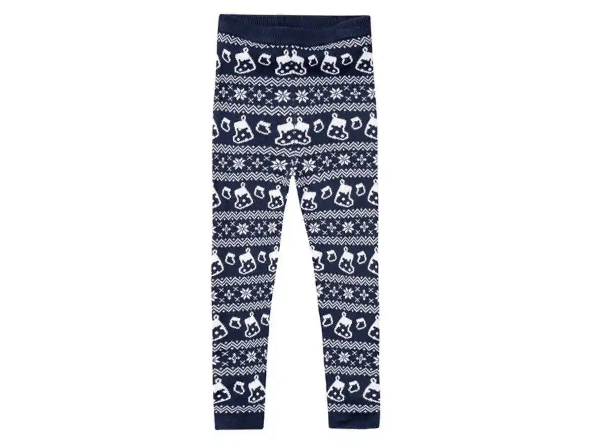 Bild 2 von lupilu® Kleinkinder Mädchen Strickleggings mit weihnachtlichem Muster