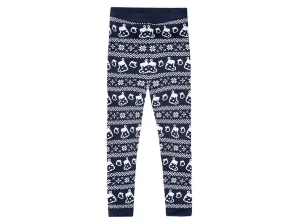 Bild 2 von lupilu® Kleinkinder Mädchen Strickleggings mit weihnachtlichem Muster