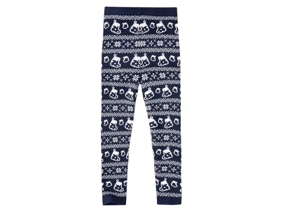 Bild 4 von lupilu® Kleinkinder Mädchen Strickleggings mit weihnachtlichem Muster