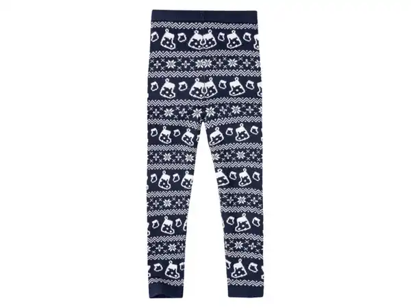 Bild 4 von lupilu® Kleinkinder Mädchen Strickleggings mit weihnachtlichem Muster