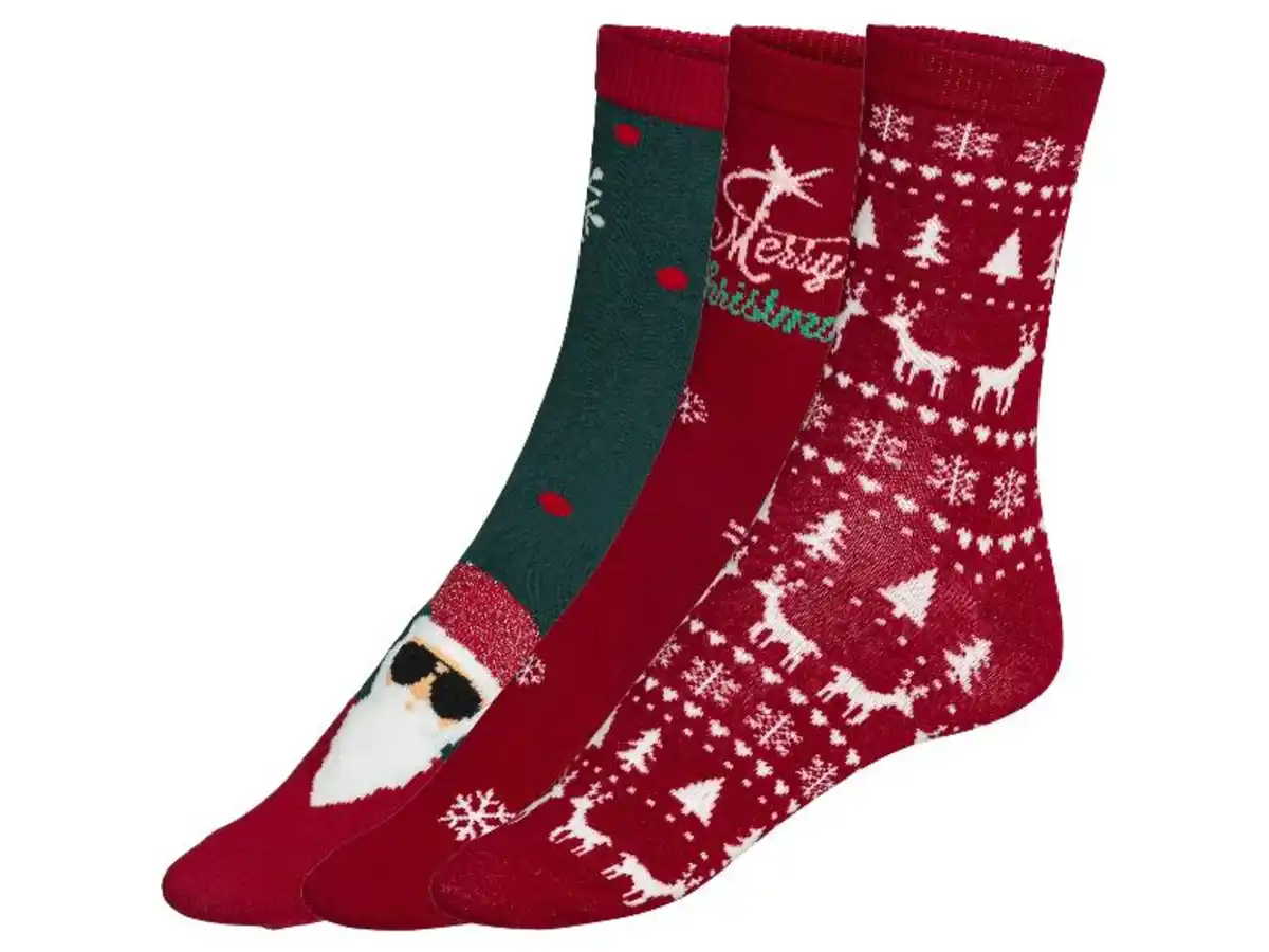 Bild 2 von esmara® Damen Socken, 3 Paar, mit Weihnachtsdesign