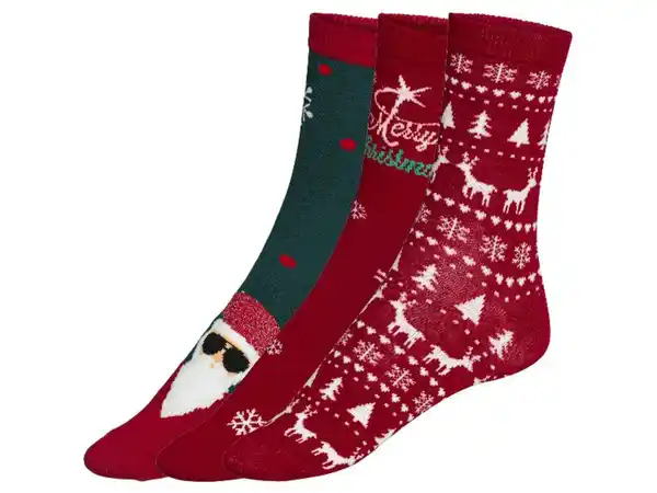 Bild 2 von esmara® Damen Socken, 3 Paar, mit Weihnachtsdesign