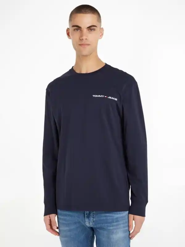 Bild 1 von Tommy Jeans Langarmshirt TJM CLSC LINEAR CHEST L/S TEE, Blau