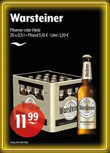 Warsteiner Pilsener oder Herb