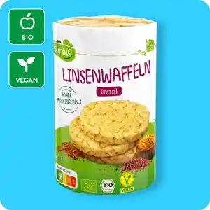 GUT BIO Bio-Linsenwaffeln, Oriental oder Tomate-Paprika