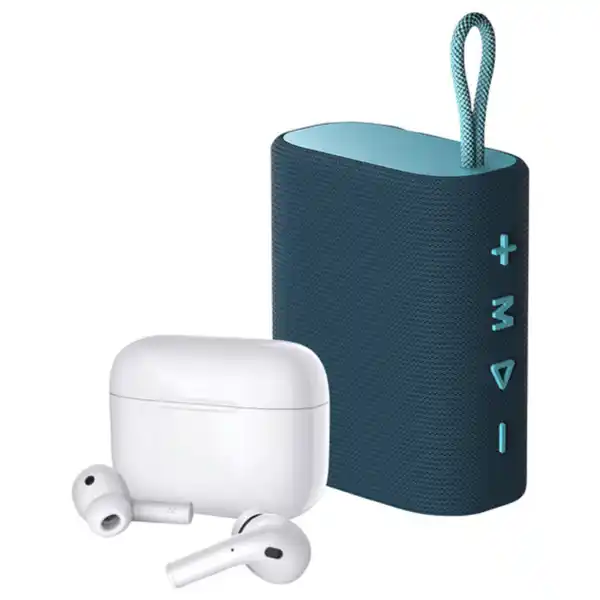 Bild 1 von In-Ear-Kopfhörer und Bluetooth Speaker, blau