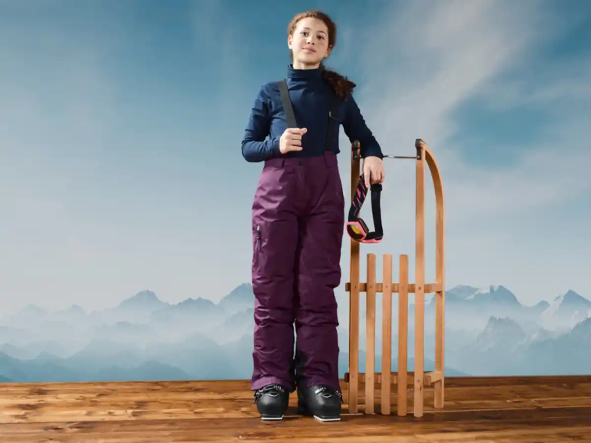 Bild 3 von CRIVIT Kinder Skihose mit Hosenträgern