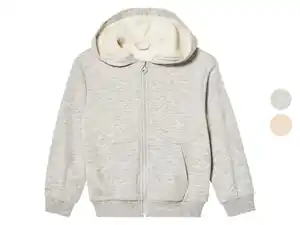 lupilu® Kinder Sweatjacke, mit Teddyfutter