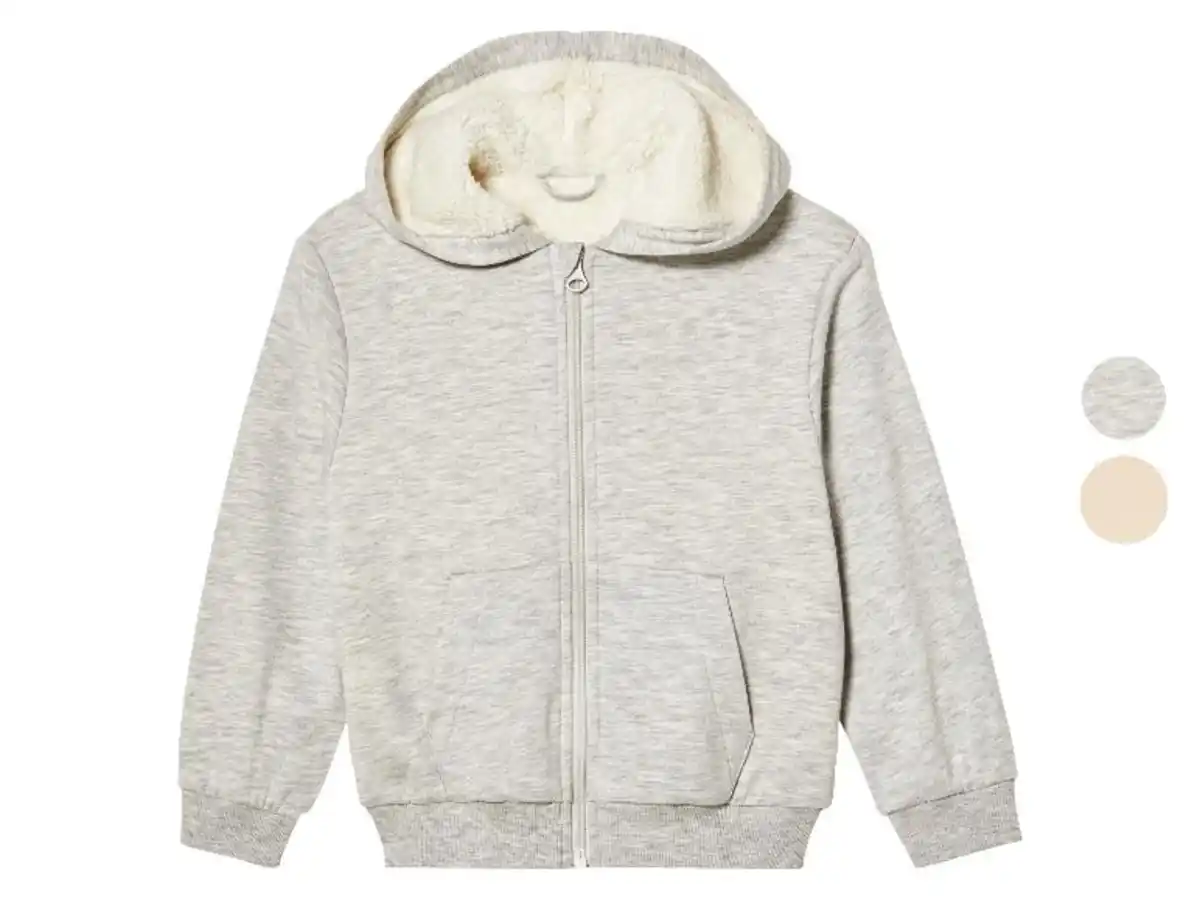Bild 1 von lupilu® Kinder Sweatjacke, mit Teddyfutter