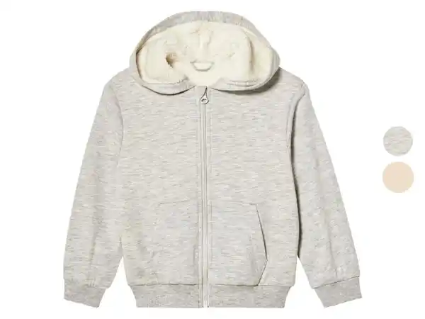 Bild 1 von lupilu® Kinder Sweatjacke, mit Teddyfutter