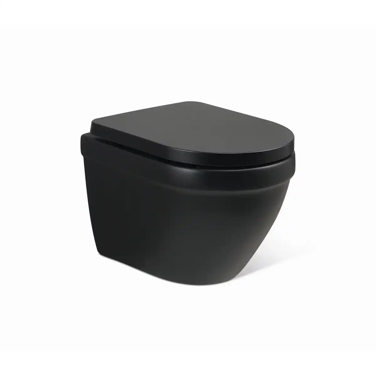 Bild 1 von Wand-WC-Set schwarz mit Absenkautomatik