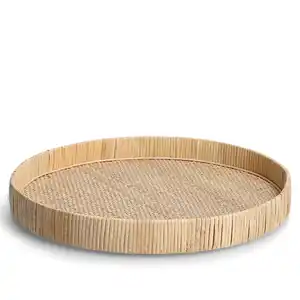 Zeller Dekotablett 'Nature' Rattan Ø 40 cm