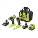 Bild 1 von Ryobi Akku-Maschinen-Set 'ONE+ HP Brushless RCK182A-2C20S' 18 V Akku-Bohrschrauber und Schlagbohrschrauber inkl. Akkus, Ladegerät, Werkzeugtasche