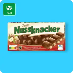 CHOCEUR Nussknacker, Edel-Vollmilch oder Edel-Zartbitter