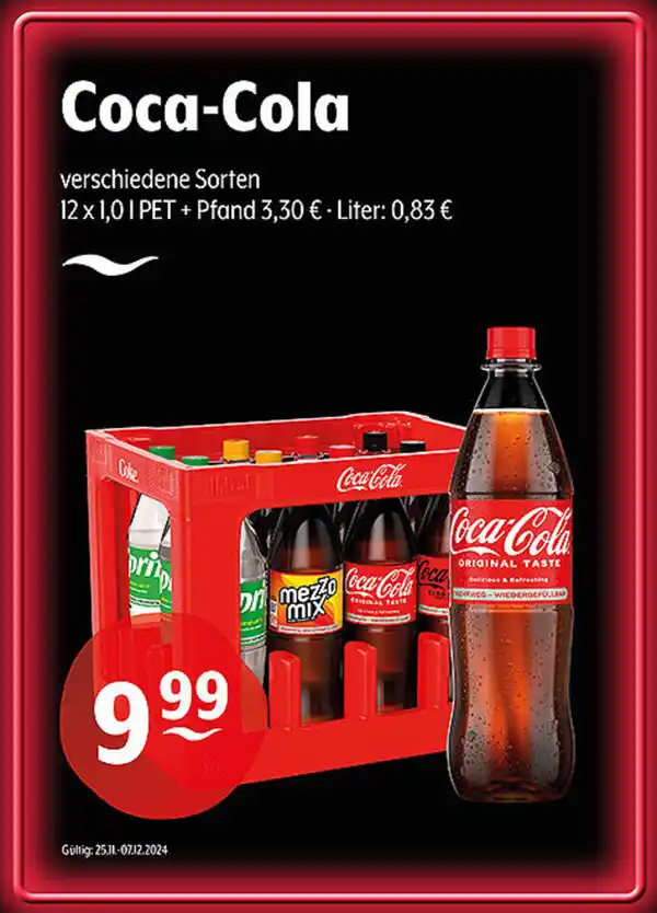 Bild 1 von Coca-Cola verschiedene Sorten