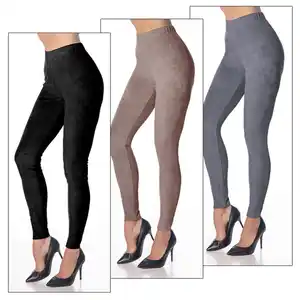 Leggings in Wildleder-Optik