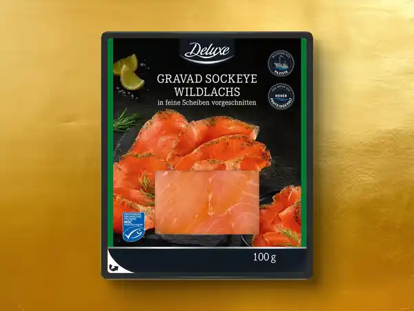 Bild 1 von Deluxe MSC Gravad Sockeye Wildlachs,  100 g