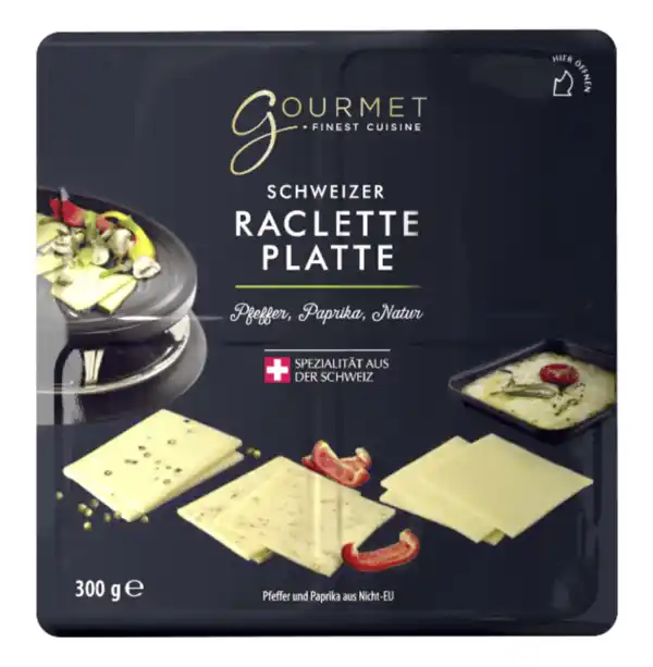 Bild 1 von GOURMET FINEST CUISINE Schweizer Raclette-Platte 300g