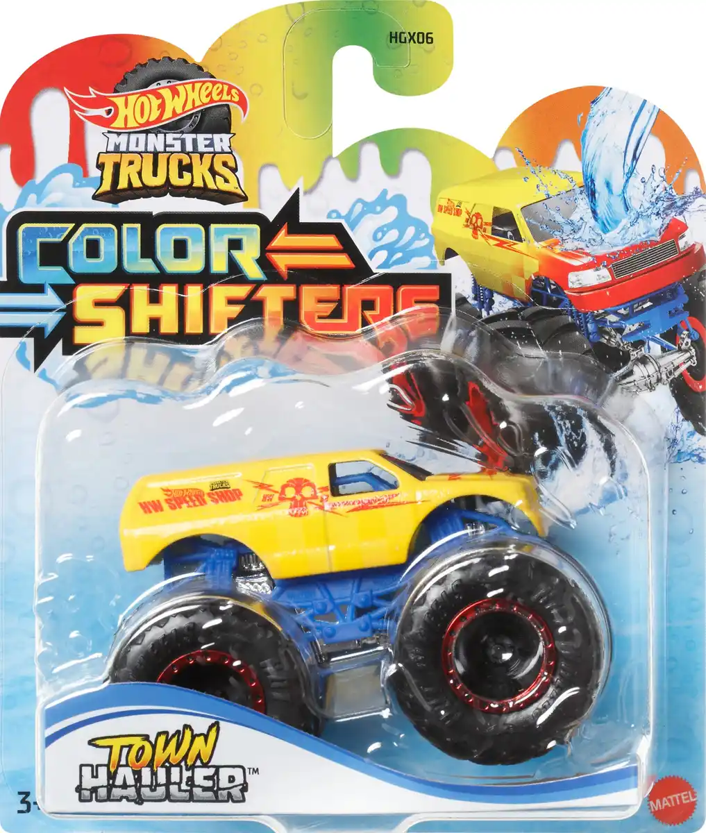 Bild 1 von Mattel Hot Wheels Monster Trucks Farbwechsel 1:64, 1 Spielzeugtruck Für Kinder