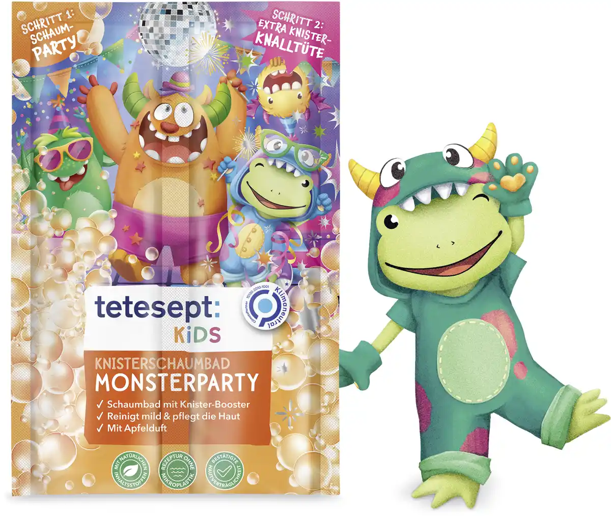 Bild 3 von tetesept Kinder Badespaß Kids Knisterschaumbad Monsterparty, 45 g