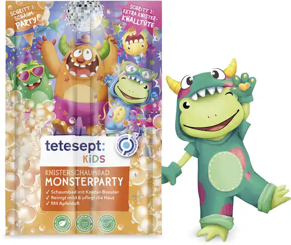 Bild 3 von tetesept Kinder Badespaß Kids Knisterschaumbad Monsterparty, 45 g