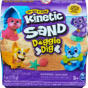 Spin Master Kinetic Sand Doggie Dig, 170 g