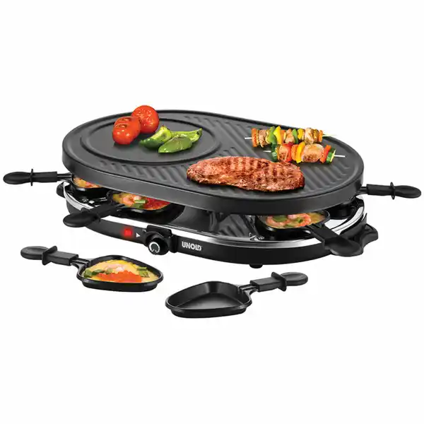 Bild 1 von Unold Raclette Gourmet 8 Pfännchen 1.200 Watt