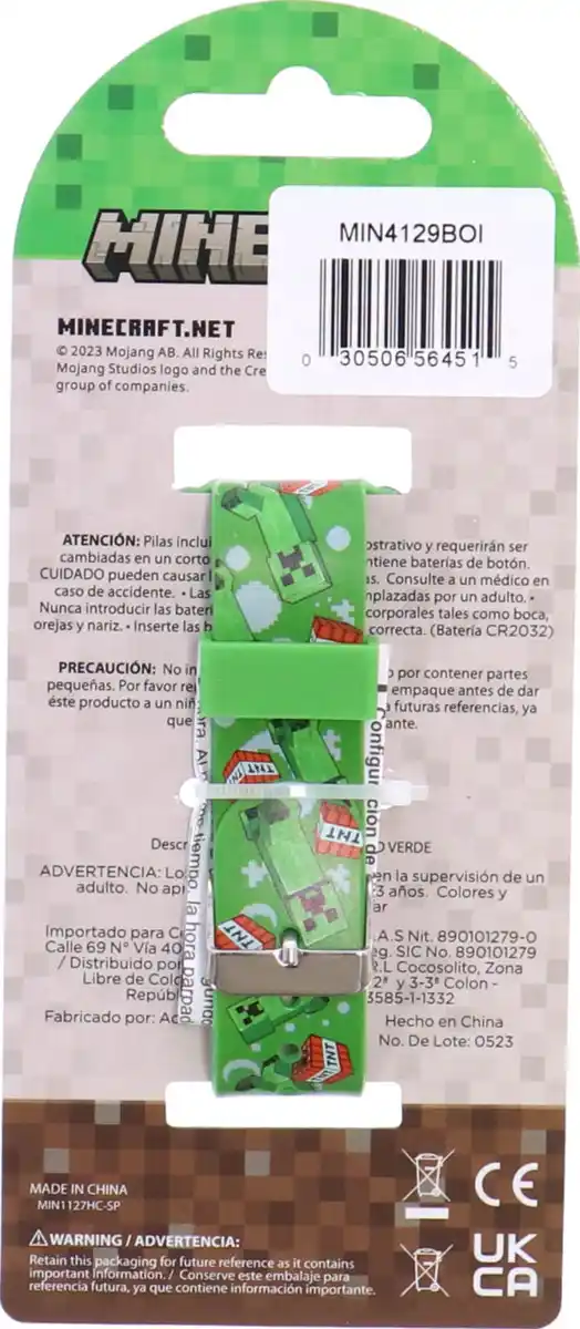 Bild 2 von LEGO Minecraft LED Kinderuhr Minecraft