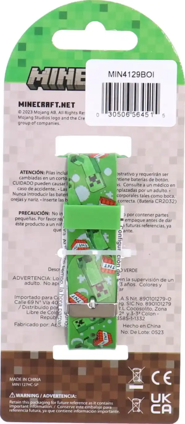 Bild 2 von LEGO Minecraft LED Kinderuhr Minecraft