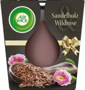 Air Wick Wohlfühl-Duftkerze Sandelholz & Wildrose, 105 g