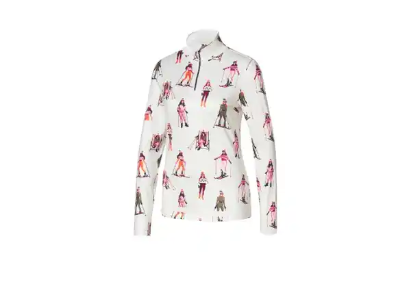 Bild 2 von CRIVIT Damen Funktionsshirt, Stehkragen mit Reißverschluss und Kinnschutz