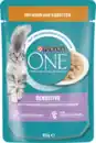 Bild 1 von Purina ONE Sensitiv zarte Stückchen in Sauce mit Huhn & Karotten, 85 g