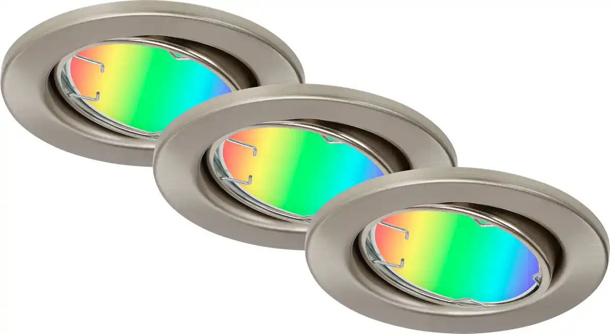 Bild 1 von Di-Ka LED Einbauleuchte Fit Move S 3er Set Smart Home Tuya RGBW Ø 8,6 cm