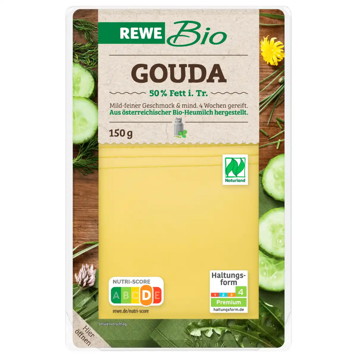 Bild 1 von REWE Bio Gouda 150g