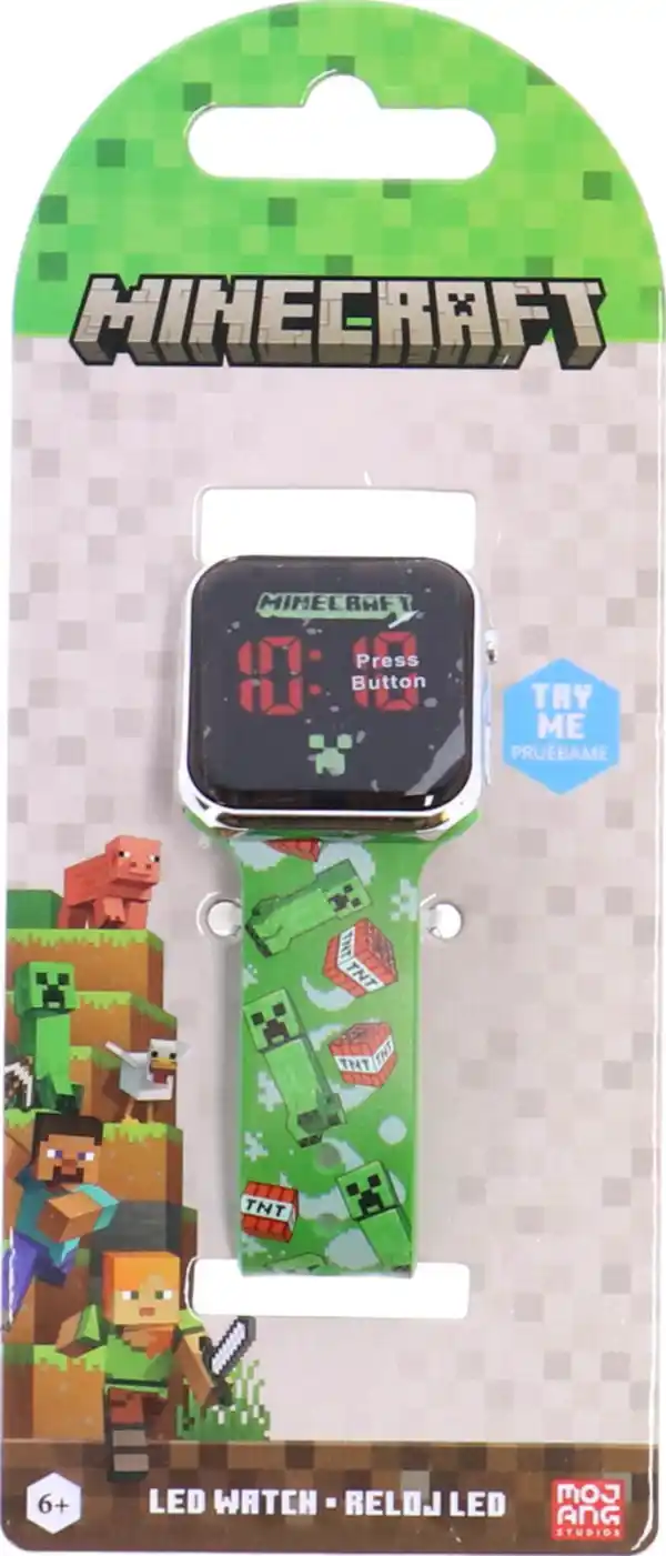 Bild 1 von LEGO Minecraft LED Kinderuhr Minecraft