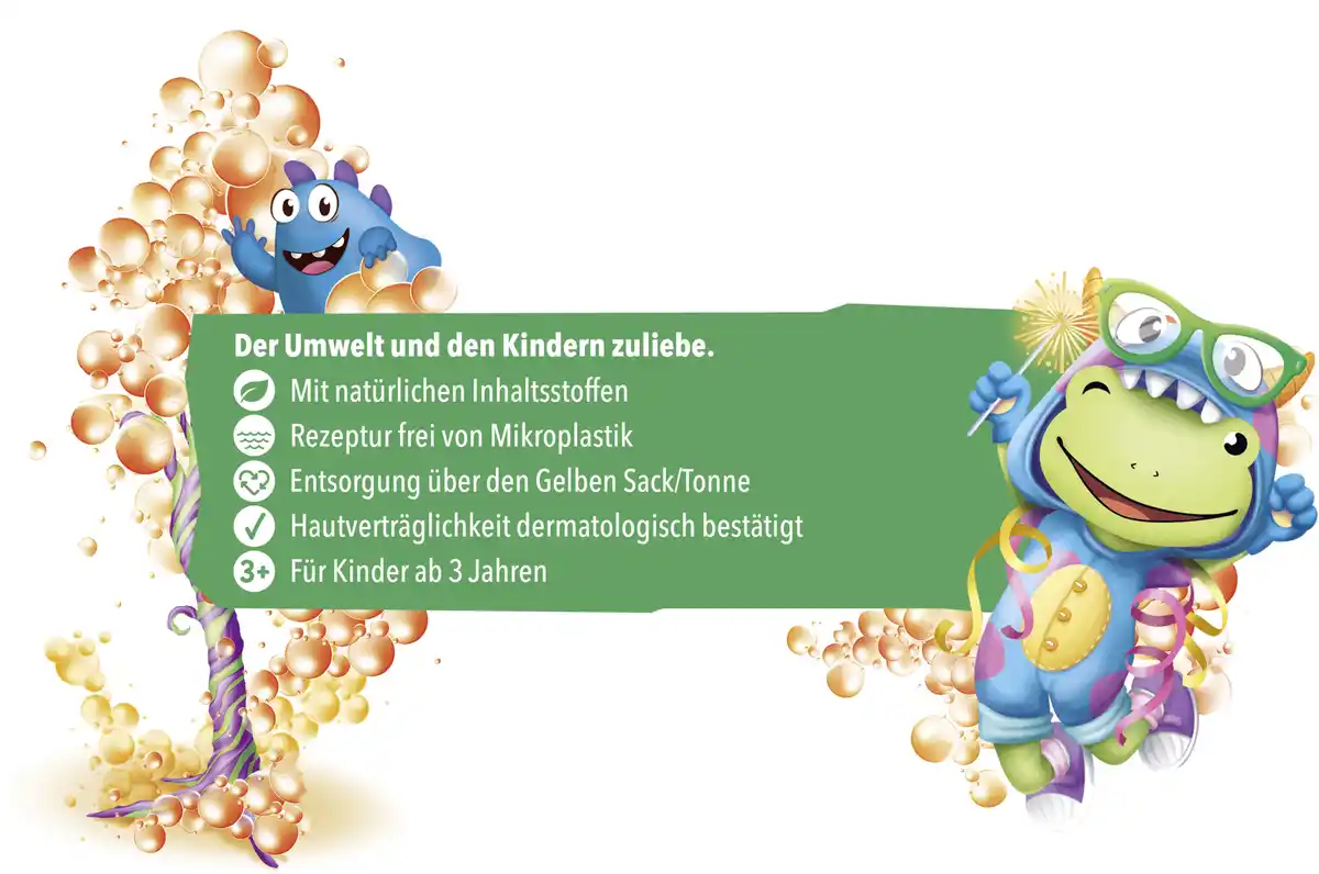 Bild 4 von tetesept Kinder Badespaß Kids Knisterschaumbad Monsterparty, 45 g