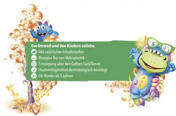 Bild 4 von tetesept Kinder Badespaß Kids Knisterschaumbad Monsterparty, 45 g