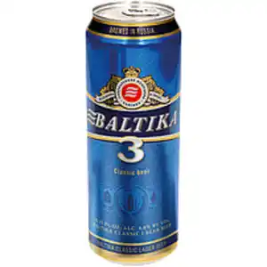 Lager Bier "Baltika classic Nr. 3", 4,8% vol.