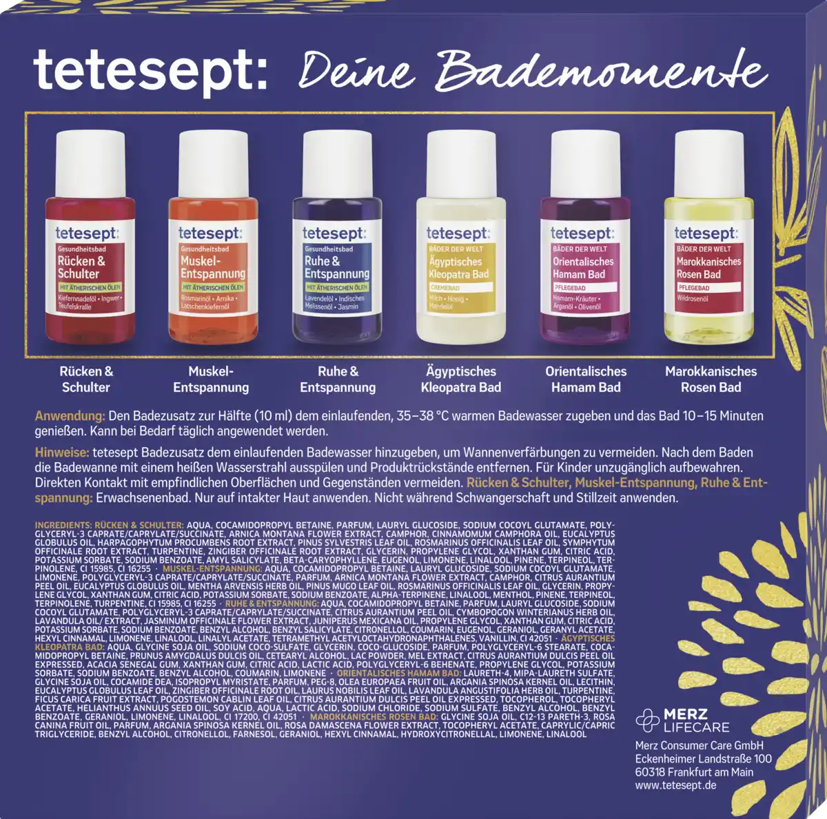 Bild 2 von tetesept Deine Bademomente Geschenkset, 120 ml