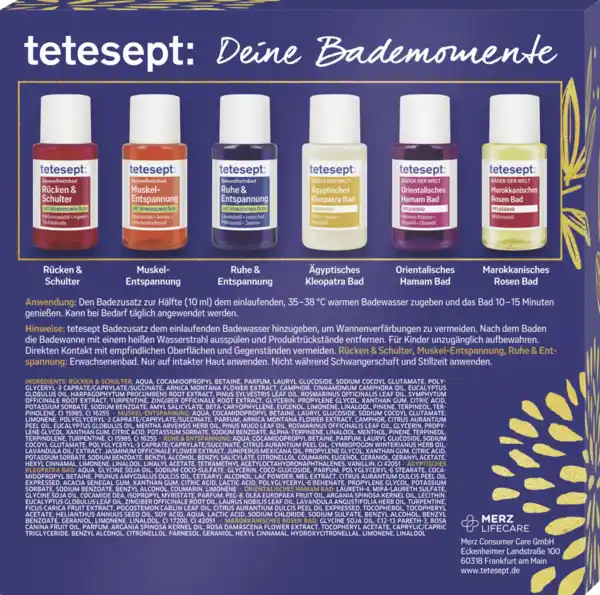 Bild 2 von tetesept Deine Bademomente Geschenkset, 120 ml