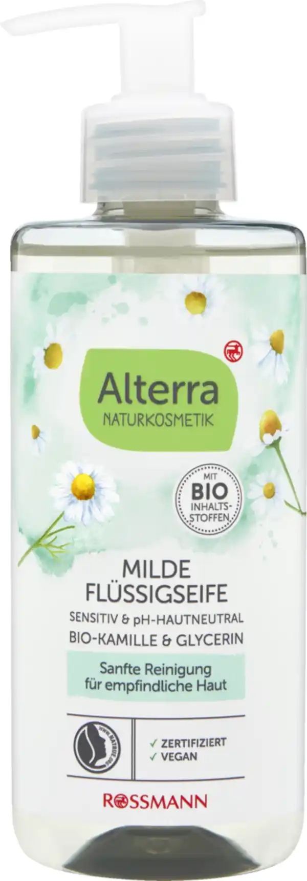 Bild 1 von Alterra NATURKOSMETIK Milde Flüssigseife Bio-Kamille & Glycerin, 300 ml