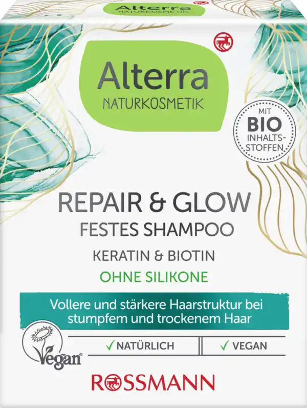 Bild 1 von Alterra NATURKOSMETIK Festes Shampoo Repair & Glow, 60 g