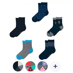 LILY & DAN Kinder-Socken, 5er-Set