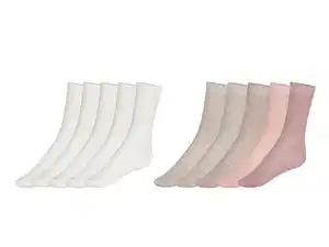 esmara® Damen Socken, 5 Paar, mit Rippstruktur