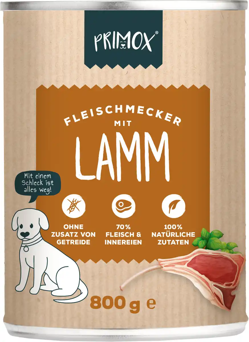 Bild 1 von Primox Nassfutter für Hunde Lamm 800 g