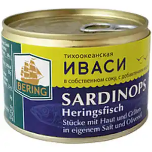 Sardinops (Heringsfisch) - Stücke mit Haut und Gräten in eig...